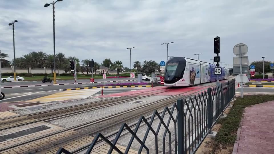 Saudi Arabia Railways project — a tram on a city rail line